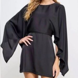 Strut & Bolt Mini Dress Black W Open Back M